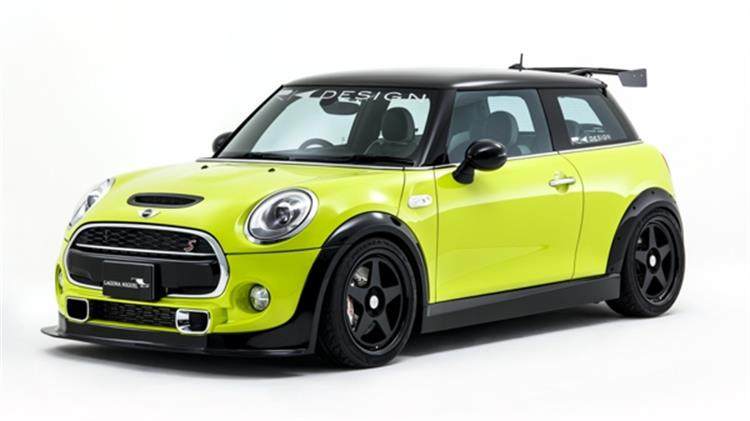 14-16宝马 mini cooper f56 cooper s改装duell碳纤维宽体大包围
