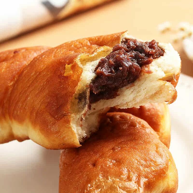 鸡腿面包油炸火腿肉松豆沙热狗面包面包10个整箱包邮儿时怀旧零食