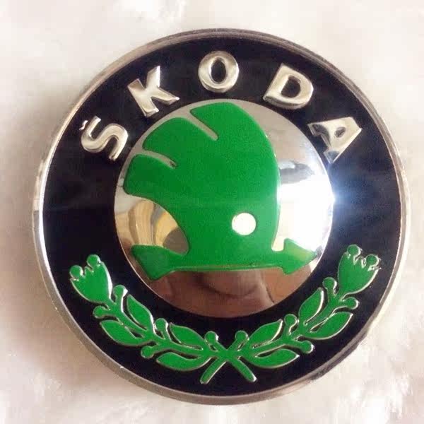 包邮斯柯达明锐轮毂盖 小轮盖 钢圈中心车标 铝合金轮毂标 正品