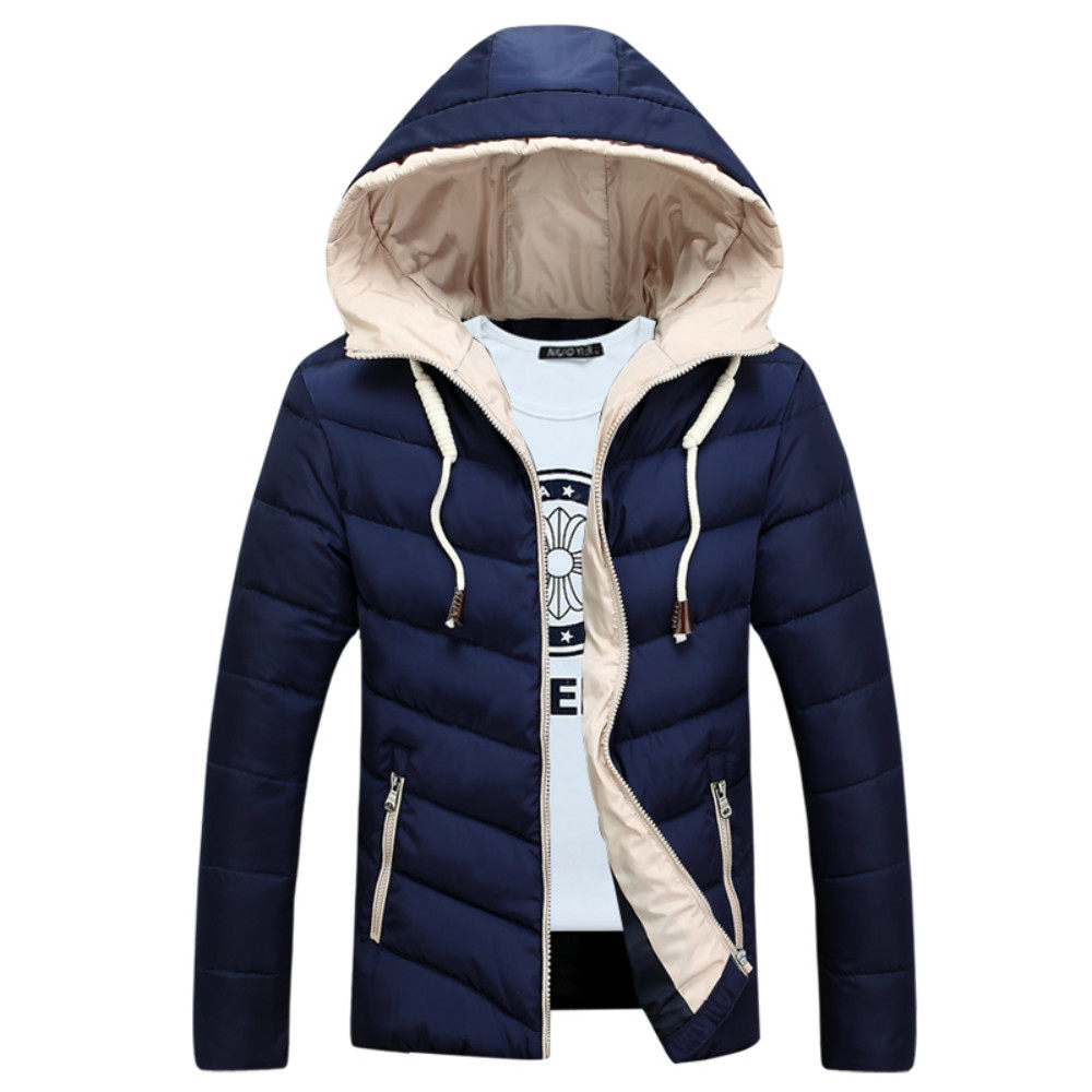 天天特价反季清仓时尚男士连帽棉衣青年休闲大码加厚男装棉服外套