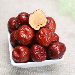 山东特产泰安宁阳葛石大枣圆红枣可入药大枣干枣500g包邮礼盒装