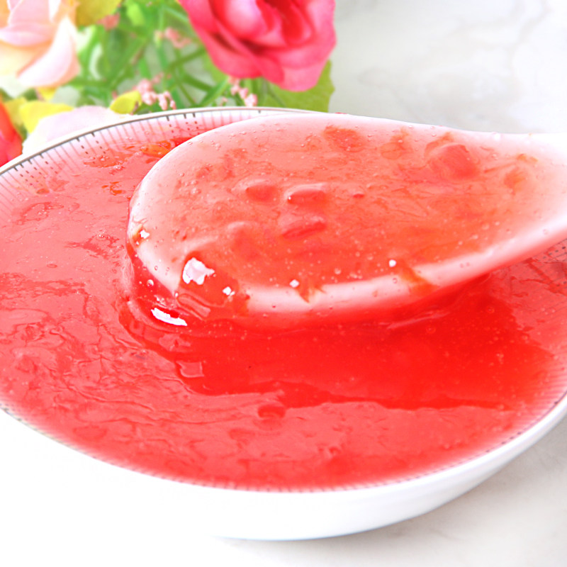 新仙尼 水蜜桃果泥果酱烘焙奶茶原料批发立高果汁果粒酱 1.36kg