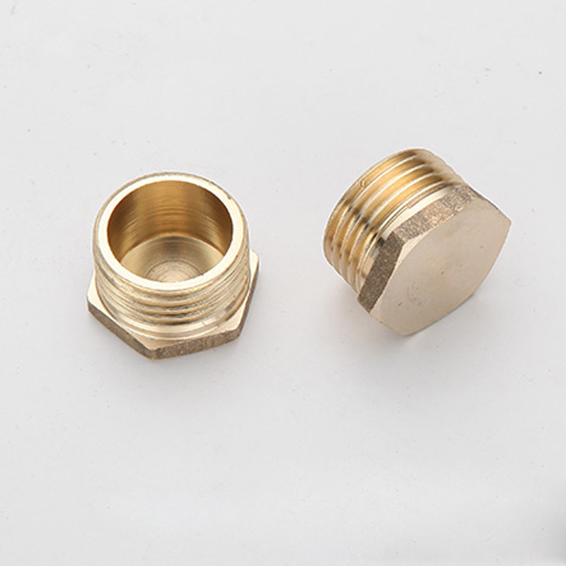 全铜4分 管道软管堵塞 堵头 水暖 水龙头 配件4分内丝外丝铜堵头