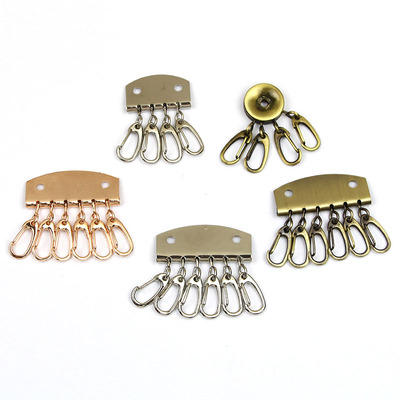 钥匙排 钥匙排扣4齿6齿 钥匙扣 钥匙挂钩 diy金属包包配件 送铆钉