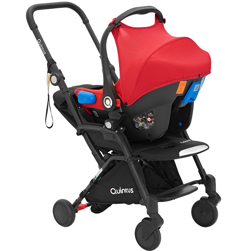 德国quintus昆塔斯提篮式安全座椅推车新生婴儿可坐躺轻便折叠