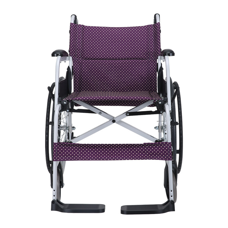 康扬新品soma轮椅老人代步车铝合金椅车残疾人折叠轻便便携手推车