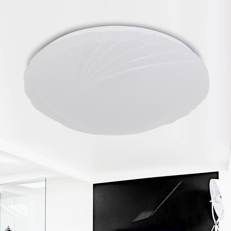 led工程吸顶灯全白卧室过道客厅厨房饭厅阳台暖白光灯具110v220v