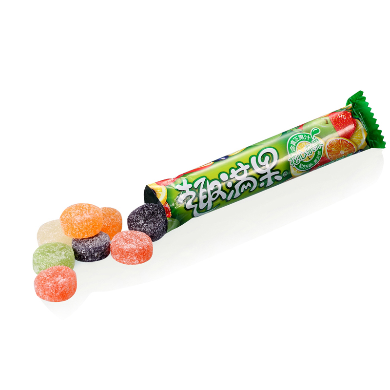雀巢趣满果 条状水果软糖果汁软糖 零食糖果软糖27g满38元包邮