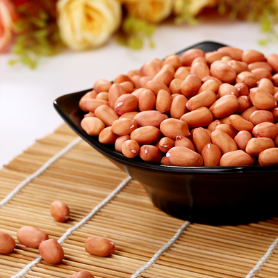 新货 农家自产优质落生花生米 红皮大粒花生果仁 榨油籽散装1斤