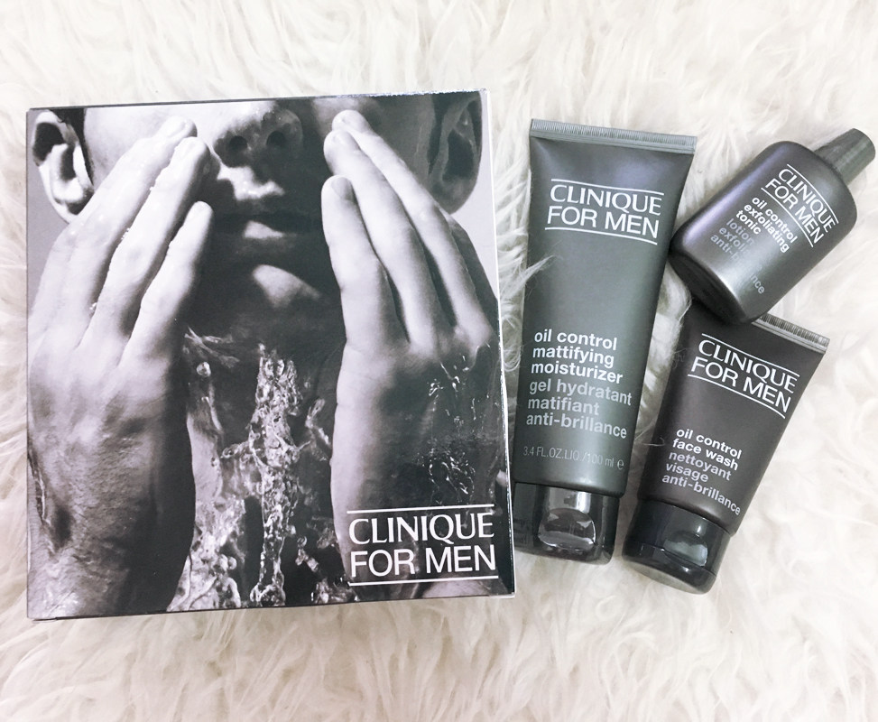 香港代购倩碧男士三部曲套装保湿控油洁面乳保湿乳化妆水三件套