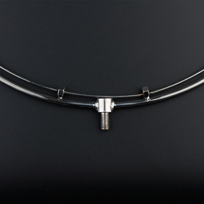 包邮不锈钢实心加粗带内圈平底三角8mm抄网头配密网兜钓渔配件