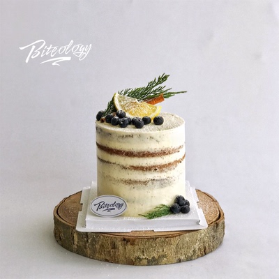 biteology欧美乡村裸蛋糕生日蛋糕 乳脂奶油 巧克力口味 北京同城