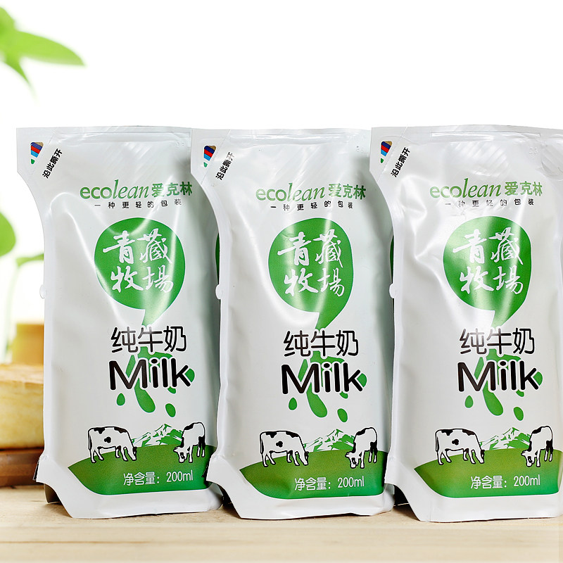 青藏牧场青海特产纯牛奶天然原生态牧场奶源 200ml*12袋无添加