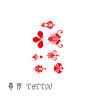 古装三生三世白凤九凤尾花眉心贴额饰防水贴花钿花印眉心贴美人贴