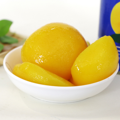 黄桃半开重庆潼南特产天府牌糖水黄桃罐头8个礼盒装罐头多省包邮