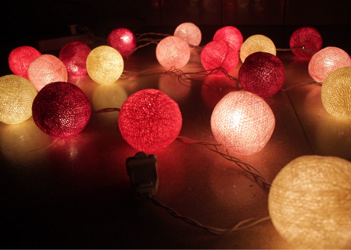 泰国彩灯线球灯 节日灯串庭院灯婚庆卧室喜庆灯卧室装饰灯 包邮