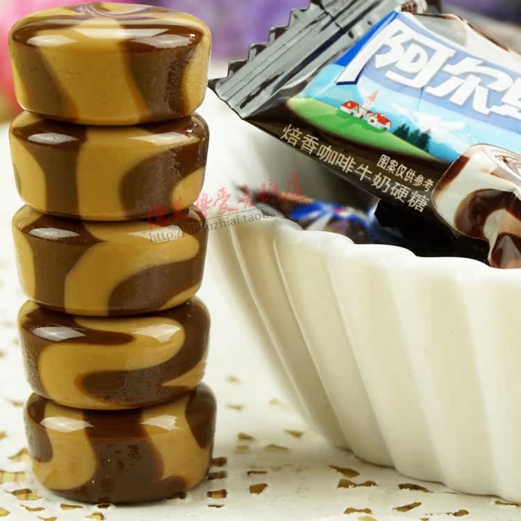 阿尔卑斯 焙香咖啡味硬糖500克散装约130粒婚庆喜糖零食