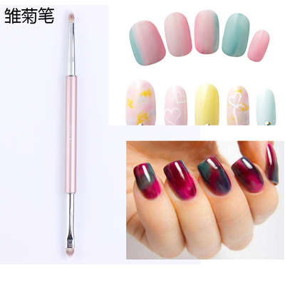 美甲工具彩绘笔渐变晕染笔点彩光疗彩绘胶星空笔双头笔圆头戳戳笔