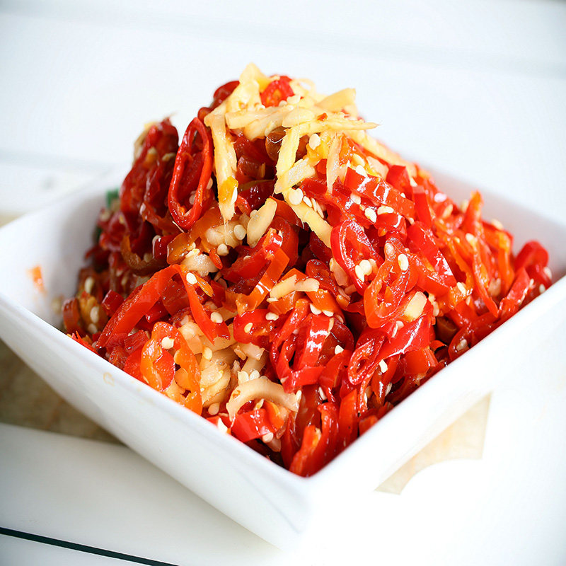 姜丝泡椒下饭菜酸泡菜260g云南特产农家自腌制辣椒酱酸辣咸菜调料