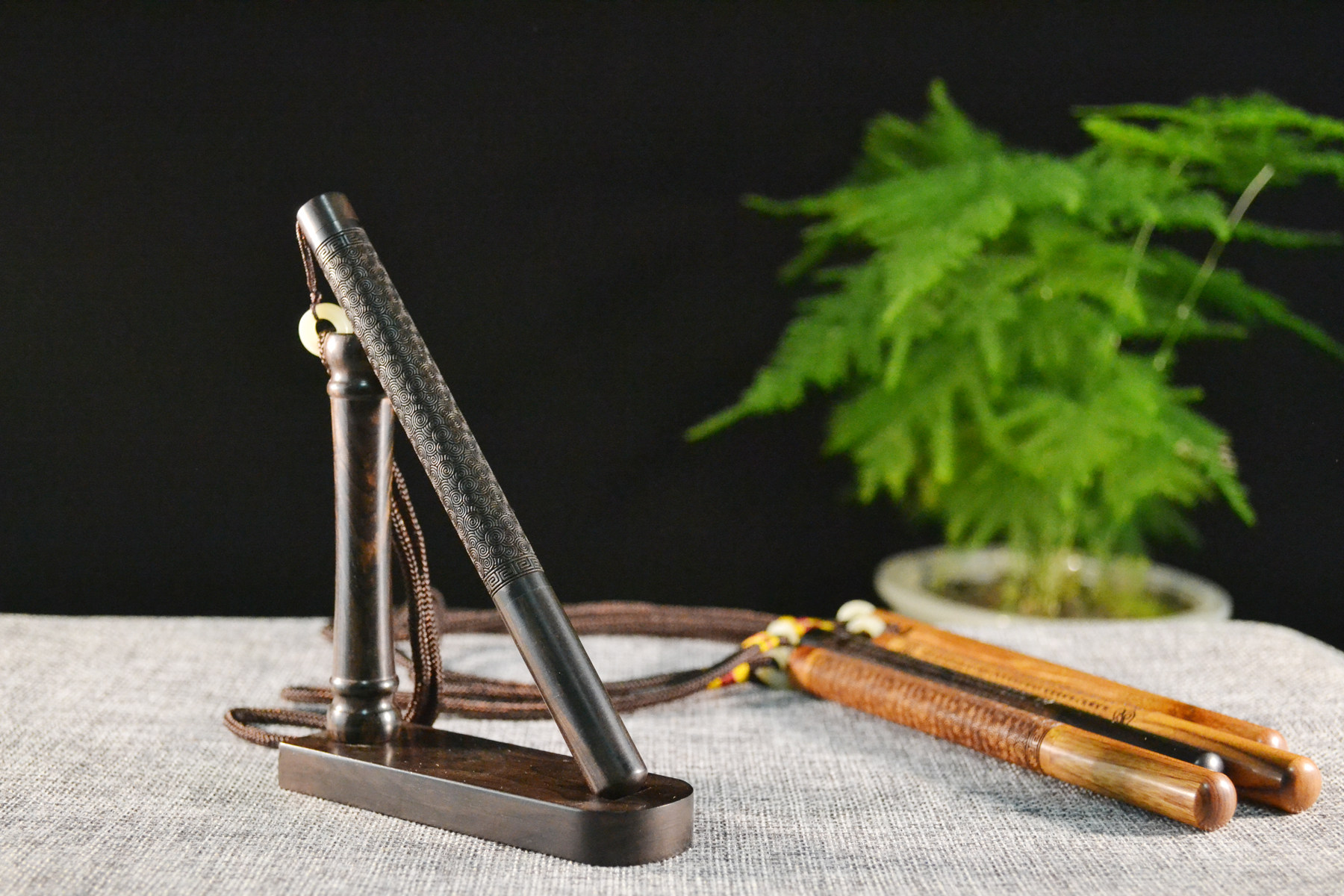 个性定制 木签字笔 檀木 中性笔 文玩笔 手工复古实木笔创意礼品