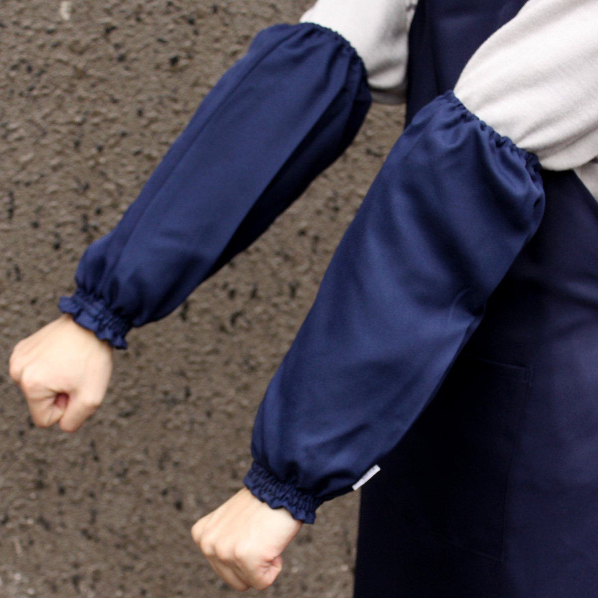 七之莲男士 简约工作袖套 制服呢面料工作袖套 男款家居套袖