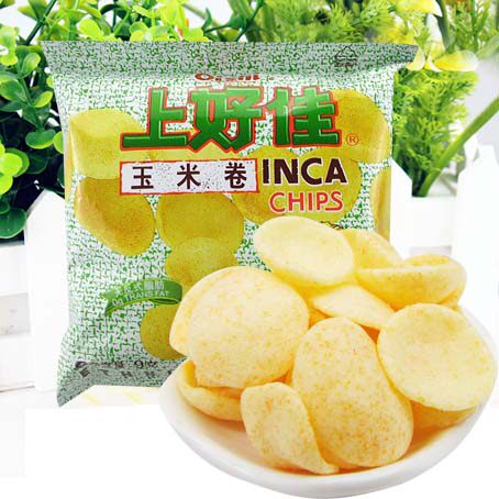 童年怀旧零食 上好佳玉米卷 休闲膨化食品无反式脂肪薯片