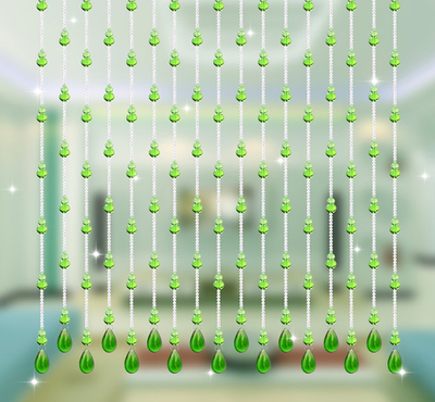 水晶珠帘散珠门帘客厅隔断风水葫芦珠线帘子手工串珠diy珠子批发