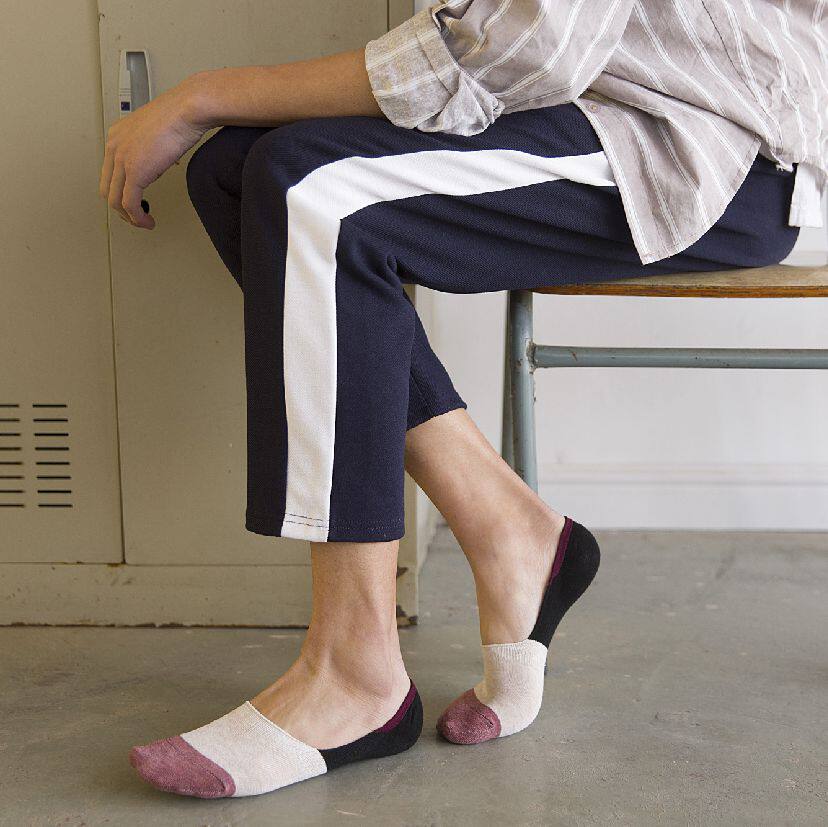 拼色款男士隐形袜 船袜男 纯棉薄款男人袜套 夏天运动袜豆豆鞋袜