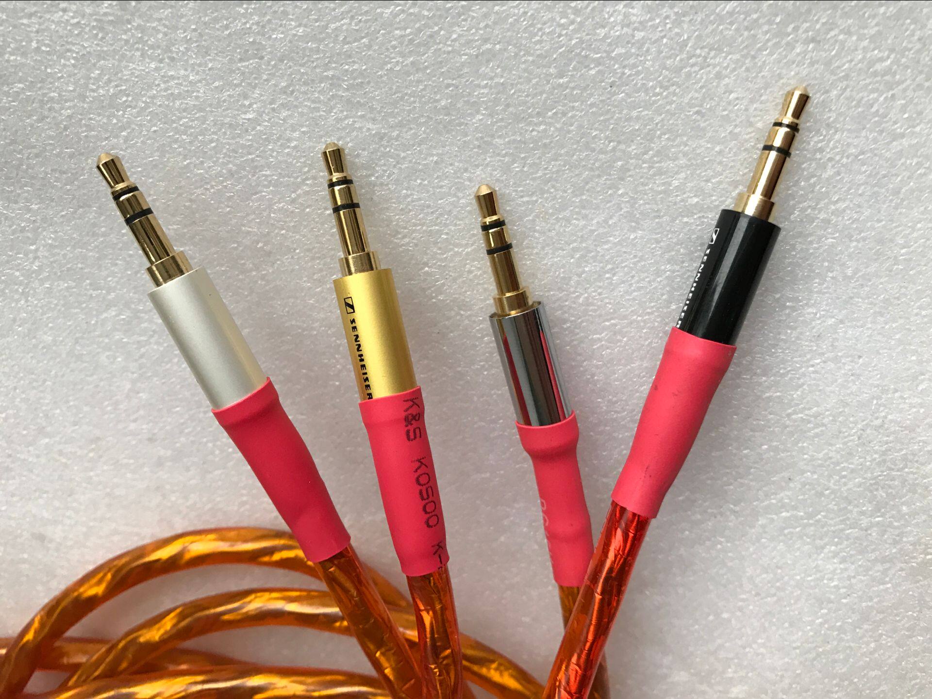 美国怪兽monster 3.5/2rca莲花头音频线 森海塞尔3.5插头 2米