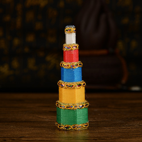 特价 藏传佛教用品 密宗天然藏药香薰 八供五彩线香塔 供奉涂香