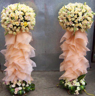 高端开业花篮 上海深圳武汉北京大气港式乔迁画展香槟玫瑰花球