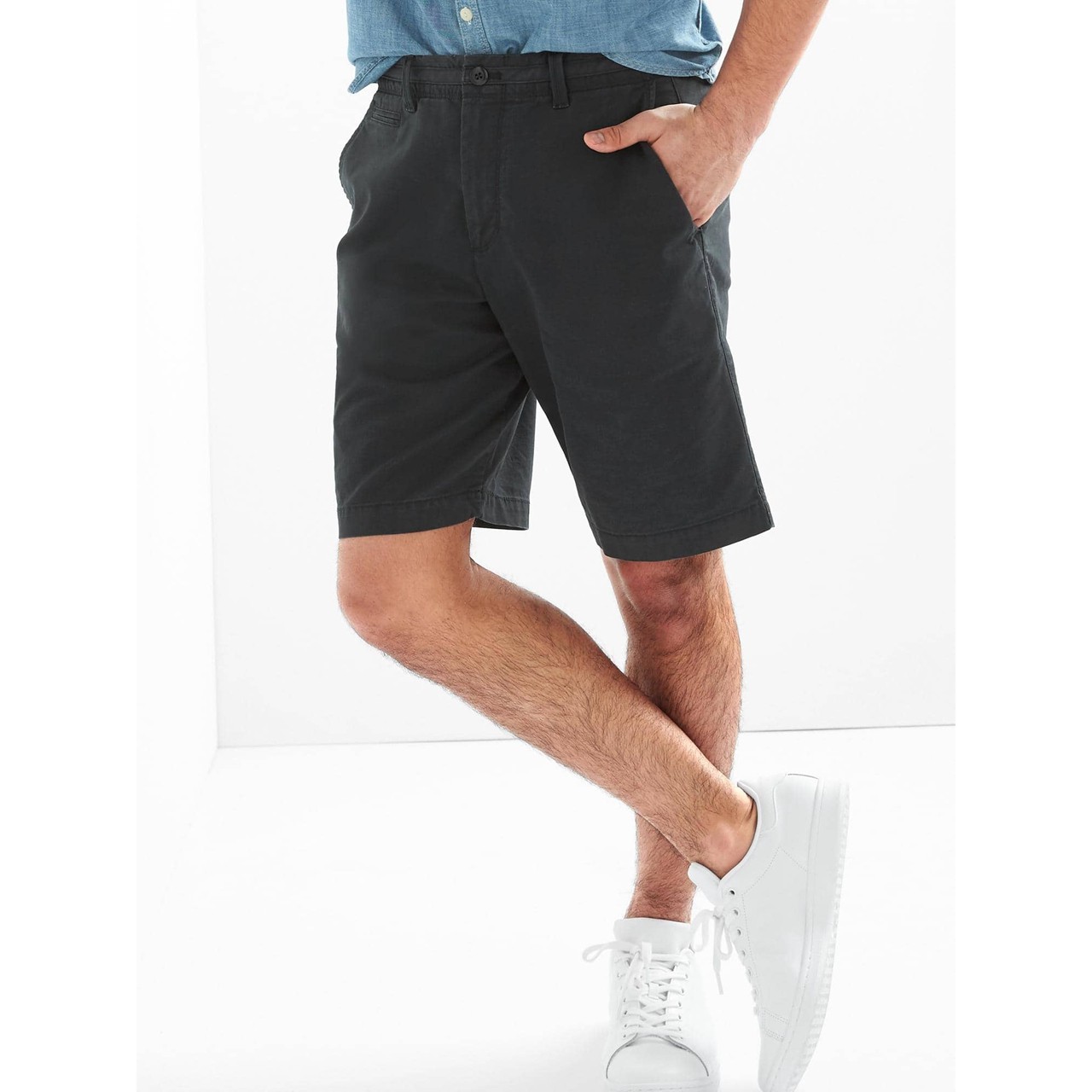 gap男装 纯色时尚修身卡其裤 舒适微弹休闲裤 320802-2 w