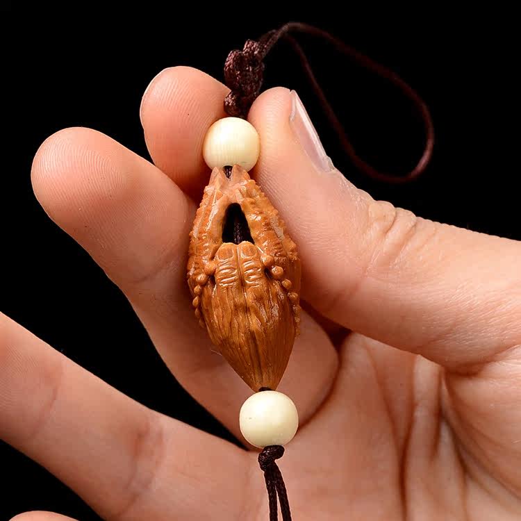 老油核橄榄核单籽单核 一心向佛 佛手核雕单籽 橄榄核单粒f016