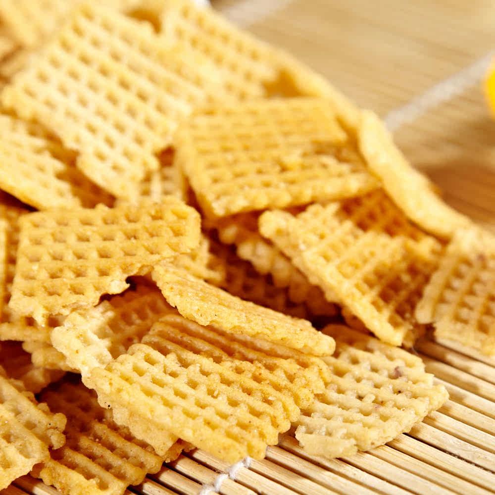 家缘锅巴黄豆脆孜然鸡汁麻辣牛肉五香膨化办公室休闲零食20袋包邮