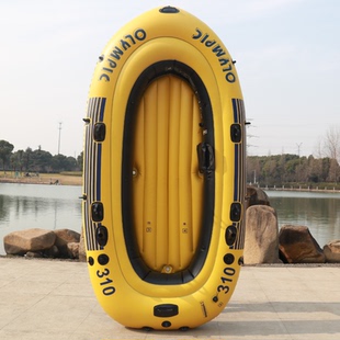 钓鱼船皮划艇加厚耐磨冲锋舟3人橡皮艇皮筏子充气船路亚艇下网船