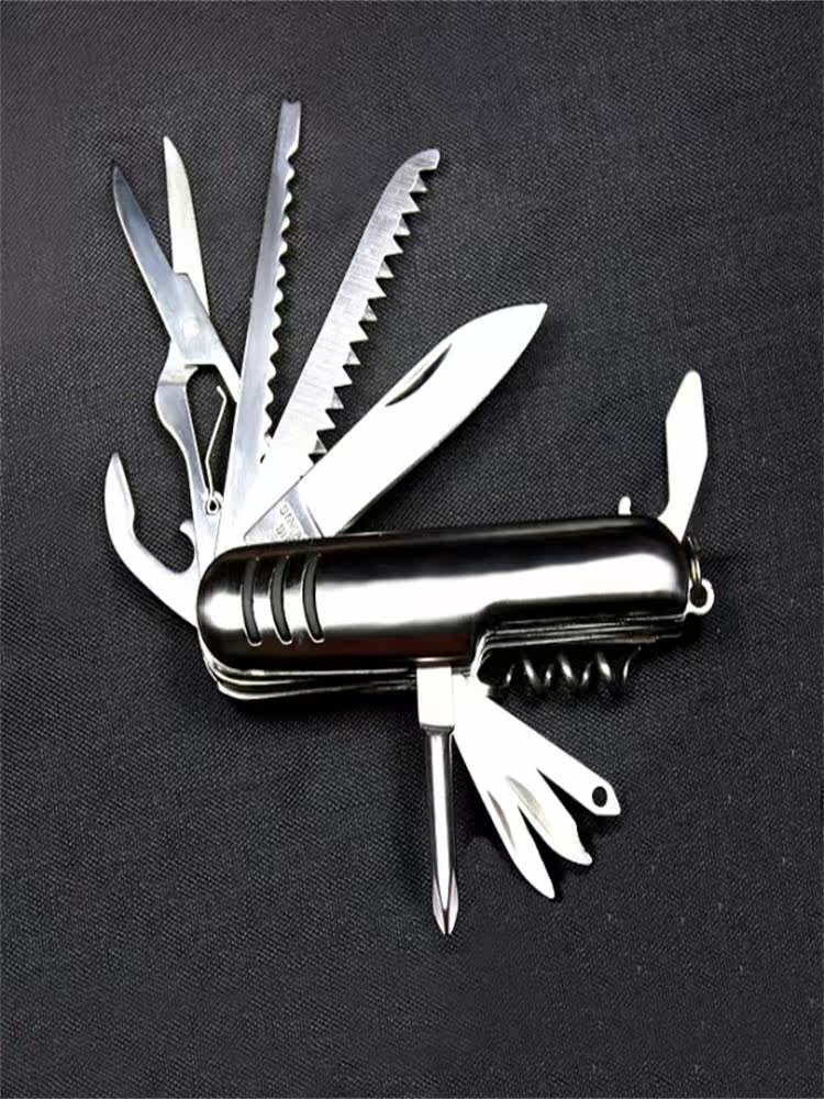 多功能钳 便携折叠工具钳 户外旅行组合小刀钳子带灯 锯子开瓶器