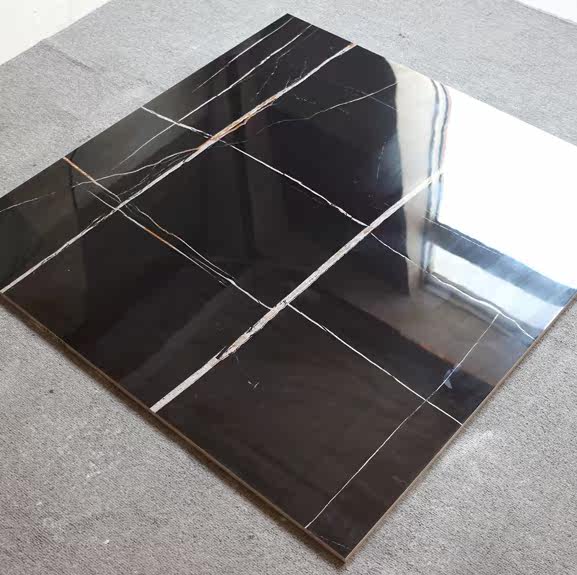 佛山瓷砖深色全抛釉地砖800x800客厅地板砖背景墙砖 踢脚线过门石