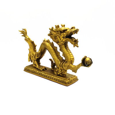宝德居 开光黄铜龙神座 青龙 汉龙 铜龙 催官压小人化白虎 旺财运