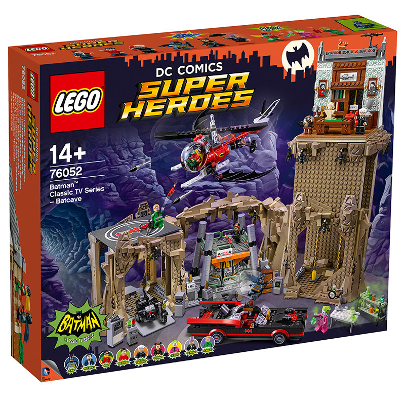 乐高超级英雄系列76052蝙蝠侠经典电视剧——蝙蝠洞 lego积木玩具