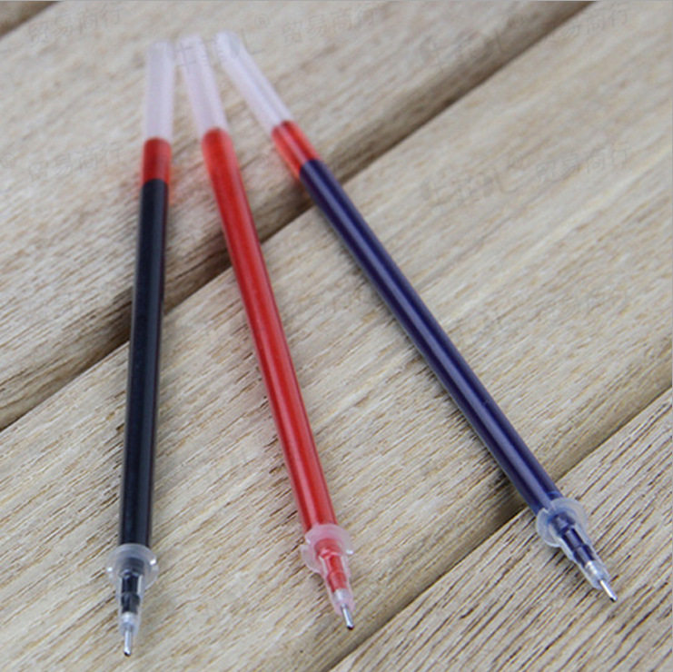 学生文具用品圆珠笔水笔办公签字笔替芯全针管头中性笔芯