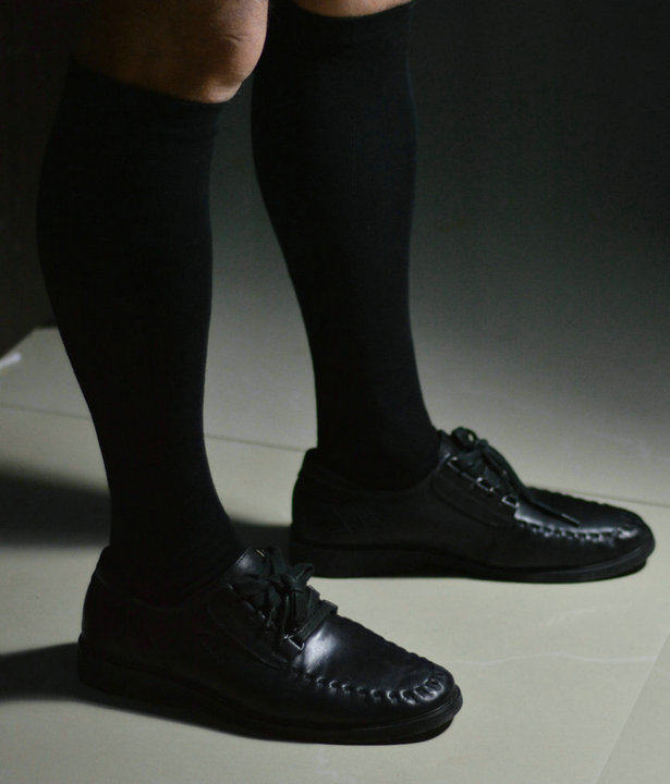 黑色长筒袜男潮韩日系英伦纯棉超长男袜子高筒袜男士过及膝小腿袜