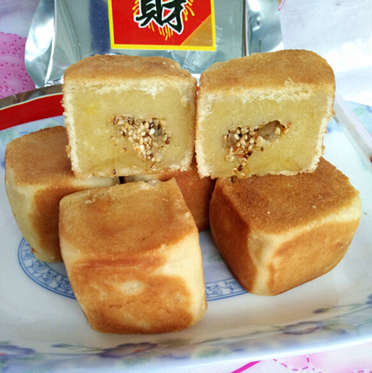 饶平宝斗饼潮汕特产宝岛饼绿豆糕点心老字号潮州小吃零食3包包邮