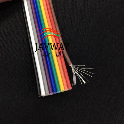 22awg-10p彩虹排线/多色可选/led连接线/0.3平方/线束/彩色并线