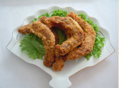 山东特色小吃潍坊特产名吃炸鸡脖熟食炸货现炸现卖新鲜炸货500克