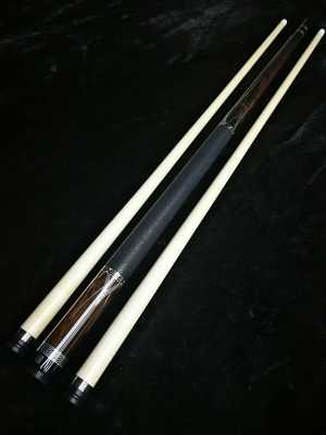 仁杆九球杆黑黄檀银线插角阿仁手工台球杆双前支黑八台球杆