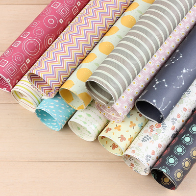 bmdm本木/包装纸第七套 创意韩国可爱diy彩色包书皮礼品礼物折纸