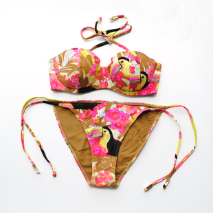 比基尼 北欧h~家经典款有钢圈防滑比基尼 热情奔放