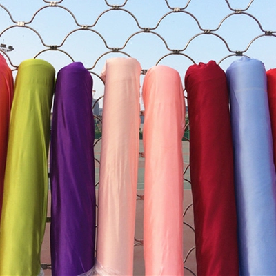 婚庆道具婚礼布置冰绸纱幔舞台布冰丝布弹力面料珠光冰绸布背景布_双