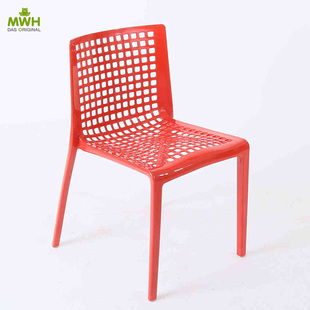 mwh曼好家休闲镂空艺术尼龙椅子家用电脑椅【官方正品】