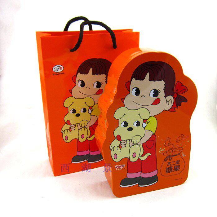 不二家奶糖香醇牛奶糖果樱花精美铁盒年少时光40g铁盒指导价10块